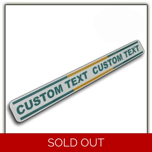 Custom Text with Lines Magnetic Strip Sign