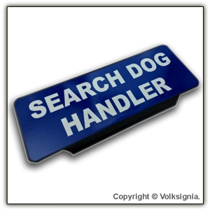 Search Dog Handler Visor Sign