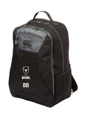 BRISTOL BISONS RFC CCC CLASSIC BACK PACK - BLACK BRISTOL BISONS RFC CCC CLASSIC BACK PACK - BLACK