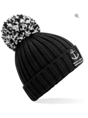 DOCKERS RFC CABLE KNIT BOBBLE HAT
