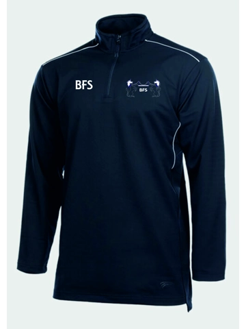 BRISTOL FREE SCHOOL GCSE DANCE GRAVITY HALF ZIP - NAVY