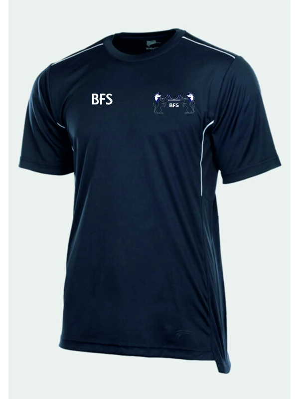 BRISTOL FREE SCHOOL GCSE DANCE GRAVITY TEE - NAVY / WHITE