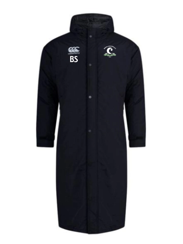 BRISTOL SARACENS RFC - CCC CLUB LONG SUB BENCH COAT - BLACK BRISTOL SARACENS RFC - CCC CLUB LONG SUB BENCH COAT - BLACK