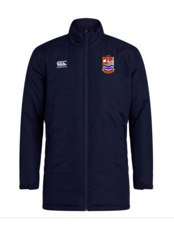 TELEPHONES RFC CCC CLUB THERMOREG PADDED JACKET - NAVY