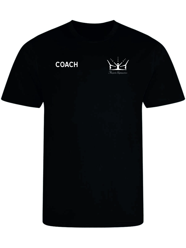 JC001 MAJESTICS GYMNASTICS - MENS STAFF TEE - BLACK