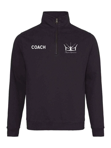 JH046 MAJESTICS GYMNASTICS STAFF ZIPPED SWEATSHIRT