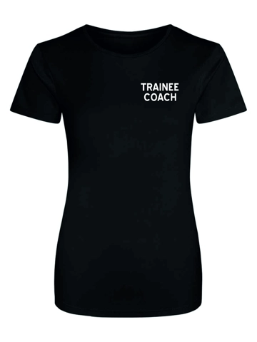 JC005 MAJESTICS GYMNASTICS TRAINEE COACH LADIES TEE - BLACK