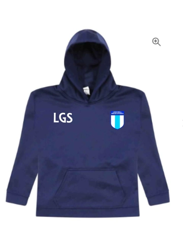 LONGWELL GREEN FC CHILDS SPORTS HOODIE - NAVY