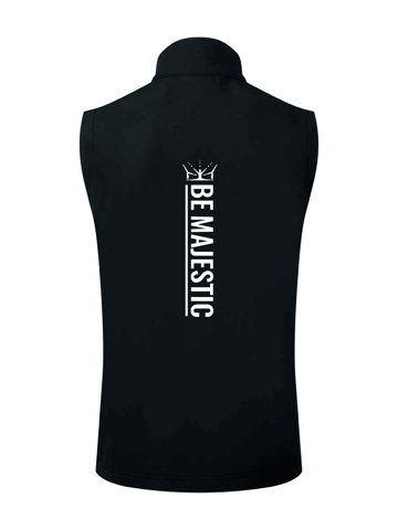 PR816 MAJESTICS GYMNASTICS STAFF - LADIES SOFTSHELL GILET - BLACK