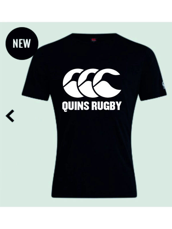 BRISTOL HARLEQUINS RFC CCC JUNIOR CLUB PLAIN TEE WITH GRAPHIC - BLACK