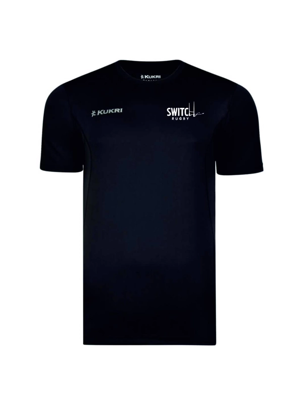 SWITCH RUGBY KUKRI TECHNICAL TRAINING TEE - BLACK