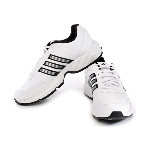 White sports leather shoes