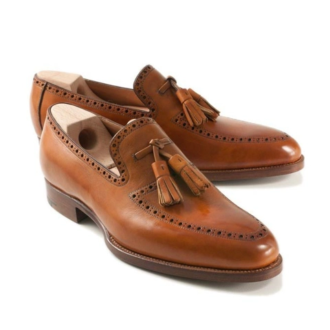 Office brown shoes