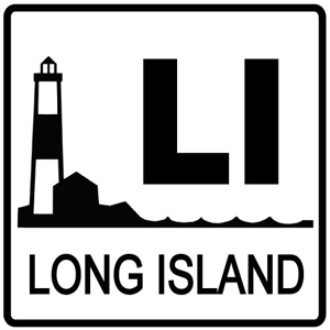 L.I. Lighthouse Sign Sticker 3
