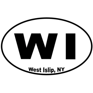 W.I. Shop Oval Magnet
