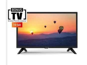 24'' LED TV a 12 Volts - 720p HD con DVB-T2 10 bit, EPG, USB