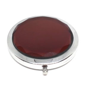 Compact Mirror (Wine / Silver)