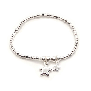 Double Star Bracelet (Silver)