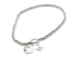 Star of Bethlehem Charm Bracelet (Silver)