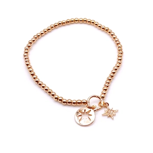 Star of Bethlehem Charm Bracelet (Gold)