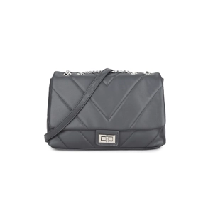 Luxurious Padded Handbag (Dark Grey)