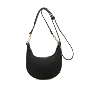 Half Moon Crossbody Bag (Black)