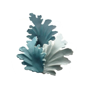 Floral Brooch (Silver / Blue / Turquoise)