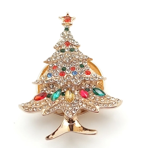 Christmas Tree Brooch (Multicoloured)