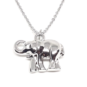 Elephant charm Necklace (Silver)
