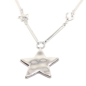 Crystal Star Necklace (Silver)