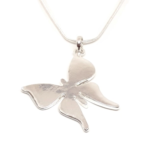 Butterfly Long Necklace (Silver)