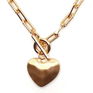 Heartbeat Short Necklace (Gold)