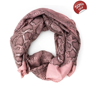 Animal Print Scarf (Pink)