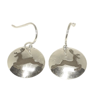 Christmas Reindeer Earrings (Silver)