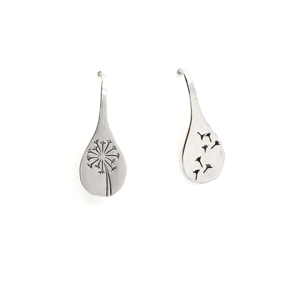 Allium Drop Earrings (Silver)