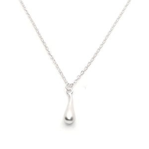 Droplet Pendant Necklace (Silver)