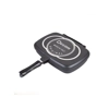 Dessini Aluminum Two-Sided Double Grill Non-Stick Pressure Pan 36cm - Black