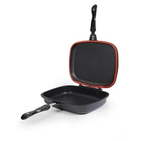 MAGIC Double Pan /Meat Grill Pan Non Stick - Black 40CM