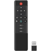 U15 2.4G Wireless Voice Remote Control Gyroscope Air Mouse Airmouse for TV Box Smart TV PC Pad - B