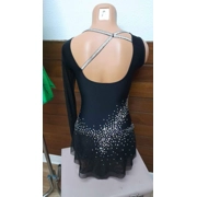 COSTUM FIGURE SKATING LITTLE BLACK DRESS
