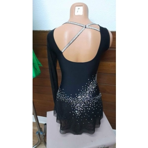COSTUM FIGURE SKATING LITTLE BLACK DRESS