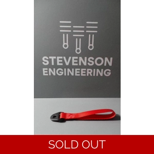 TRS FABRIC DOOR PULL RED PAIR