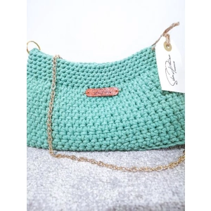 Bucket Clutch handbag - Turquoise Green
