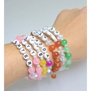 Personalised beaded bracelets - personalised gifts - personalised name bracelets