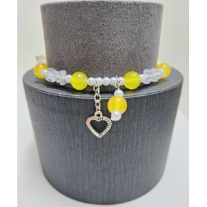 Shades of yellow/orange beaded bracelets - gifts - bracelets