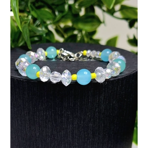 Blue and yellow beaded bracelets - gifts - bracelets