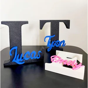 3D Freestanding Personalised Initial decor|Nursery Decor Name Sign