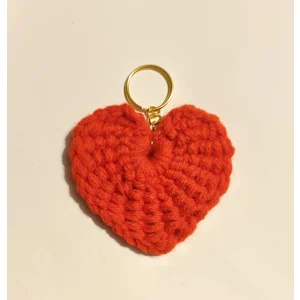 Crochet heart Keyring