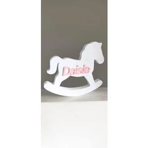Baby's room rocking horse Custom Sign decor | Nursery | children's bedrom diy