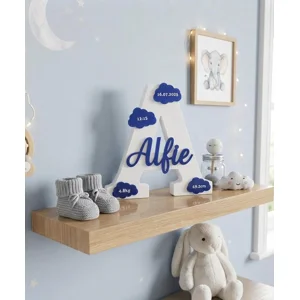 3D Freestanding Personalised Initial decor | keepsake | Nursery Decor Name Sign